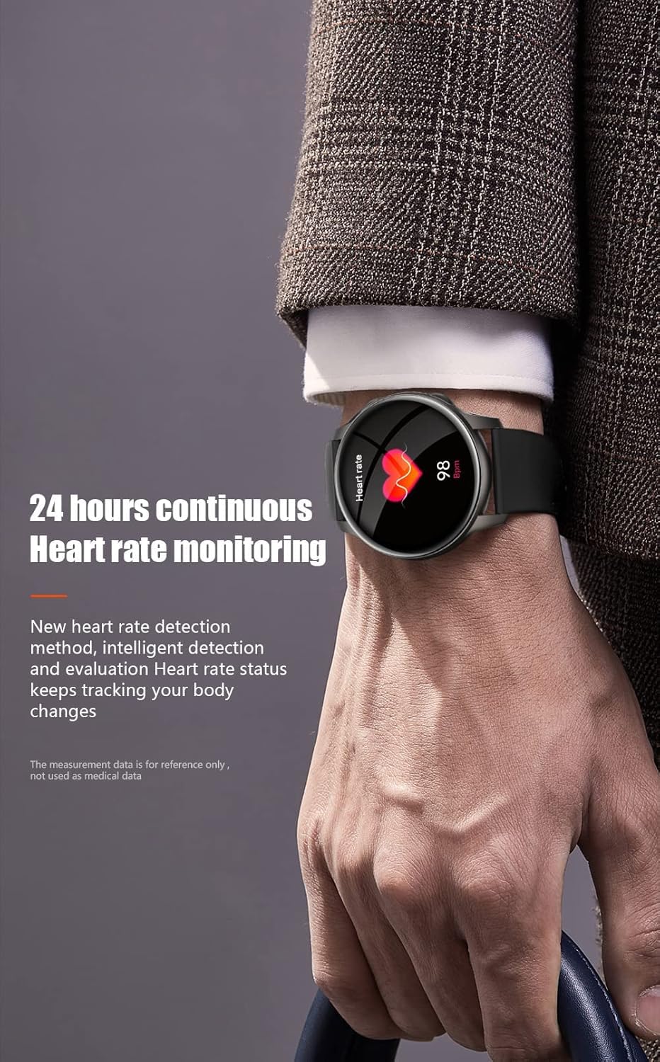 1.32'' AMOLED Smart Watch for Women - Fitness Tracker with Heart Rate Monitor, Sleep & Step Counter, IP68 Waterproof, Compatible with Android iOS - Perfect for Workouts, Running & Daily Activity (Black)