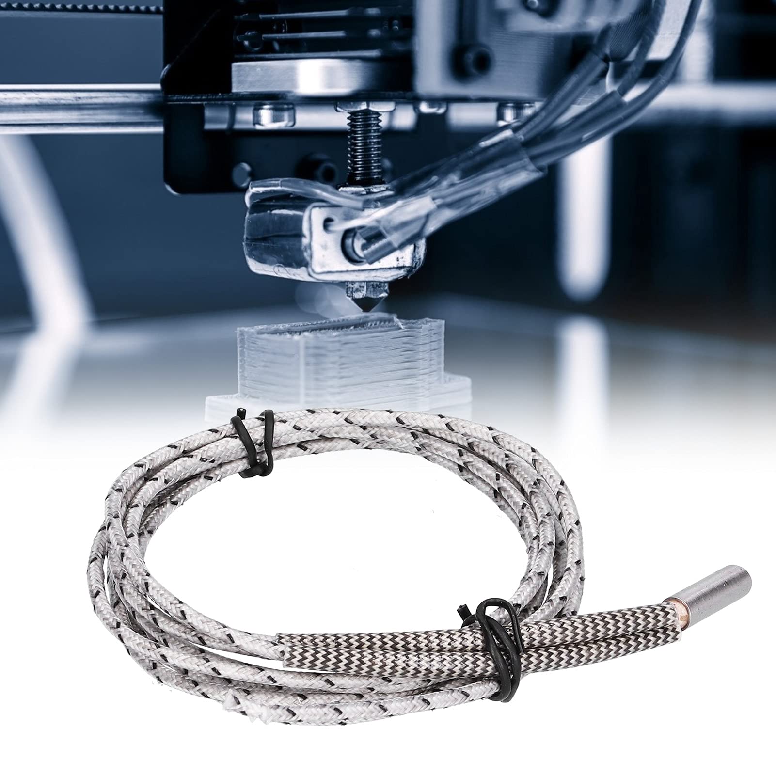 1 Meter 3D Printer Heating Tube with Cartridge Heater Wire - High Temperature Resistant Accessory for 3D Printing, DIY Projects & Home Repairs
