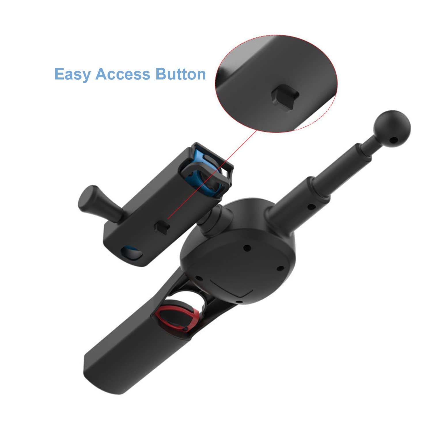 Best Fishing Rod Grip for Nintendo Switch OLED Joy-Con - Compatible with Legendary Fishing & Fishing Star World Tour Games - Ergonomic Rotatable Handle for Realistic Gameplay - Perfect for Home Entertainment & Family Game Nights