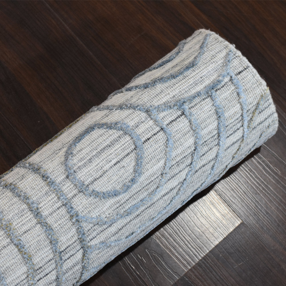 Handwoven Braided Jute Rug - Natural Fiber Floor Mat for Living Room, Bedroom, or Boho Home Decor