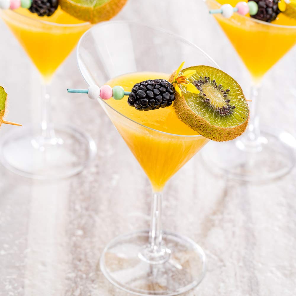 2 oz Disposable Margarita Glasses - 100 Clear Plastic Martini Glasses with Angled Design for Cocktails, Desserts & Samples | Perfect for Parties, Weddings & Catering Events