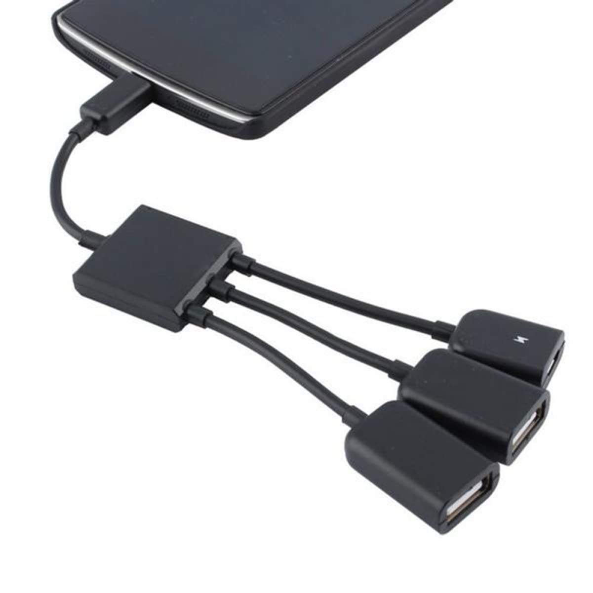 Gatuida 2-Pack 3-in-1 Micro USB OTG Adapter Cable - Male to Female USB 2.0 Host Connector for Smartphones, Tablets & More - No External Power Needed - Perfect for Data Transfer, Charging & Device Connectivity