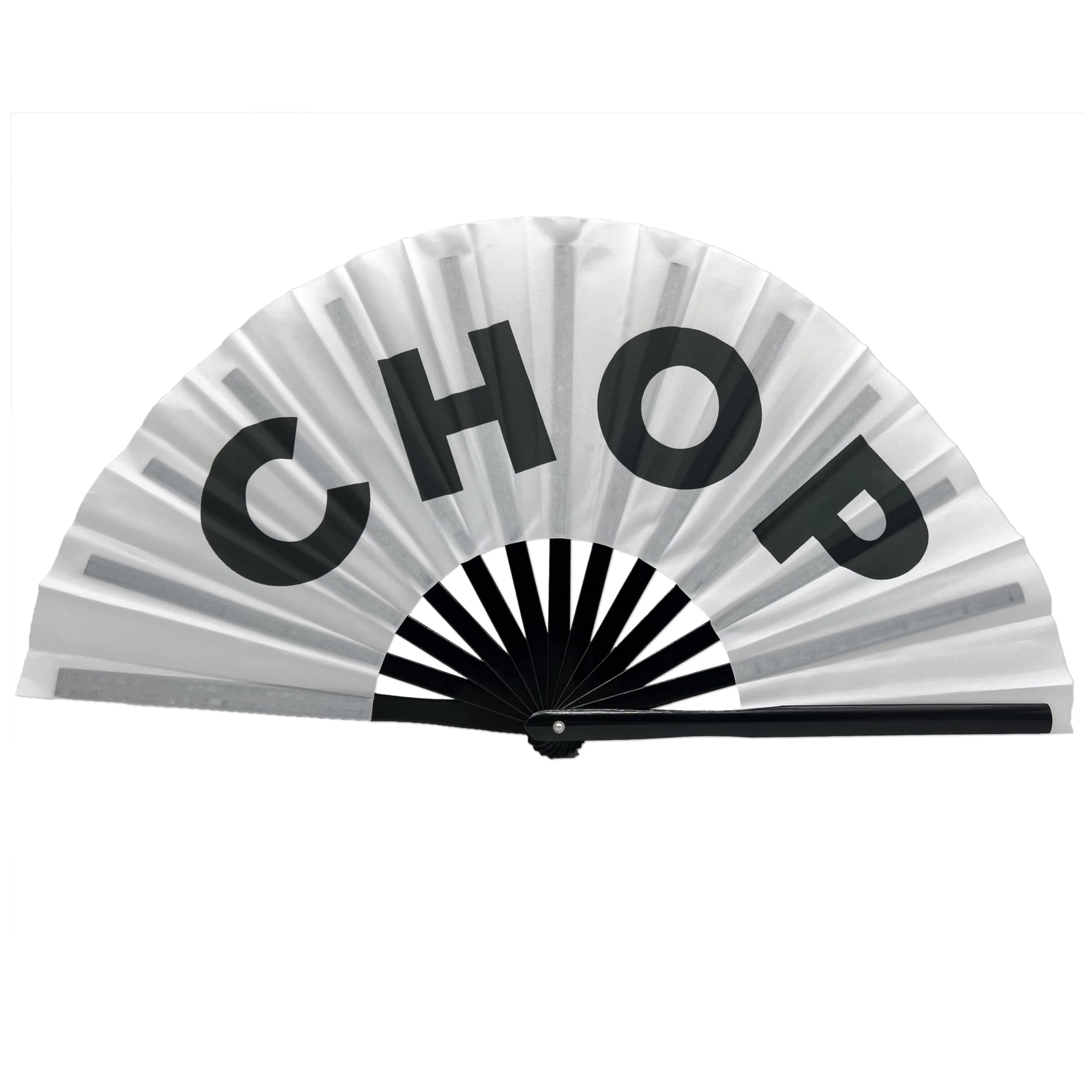 Expression Tees CLACK Large Concert Folding Hand Fan - Portable Foldable Handheld Fan for Outdoor Events, Music Festivals & Summer Cooling - Perfect for Concerts, Beach & Travel