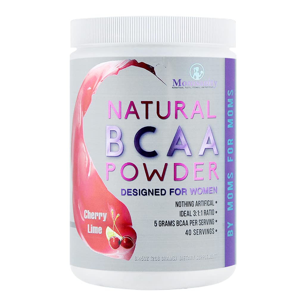 Best BCAA Powder Pre-Workout for Women - Natural Sweeteners with Stevia, Erythritol & Monk Fruit - 40 Servings Cherry Lime Flavor - Free Recipe Guide PDF - Perfect for Gym, Weight Loss & Muscle Recovery