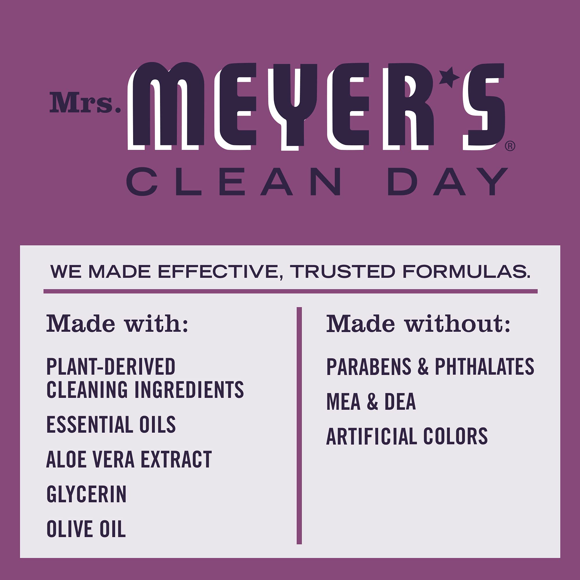 Mrs. Meyer's Clean Day Hand Soap - Plumberry Scent, 12.5 oz, Made with Essential Oils, Cruelty-Free & Biodegradable | Refreshing Hand Wash for Kitchen, Bathroom & Office Use