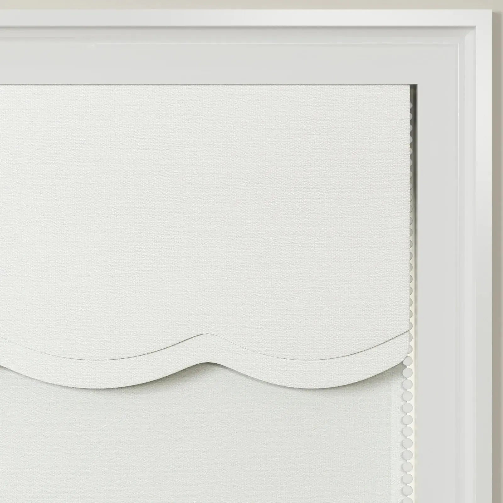 Custom Valanced Day & Night Roman Shade with Cord Lift - Blackout Window Treatment for Bedroom & Living Room