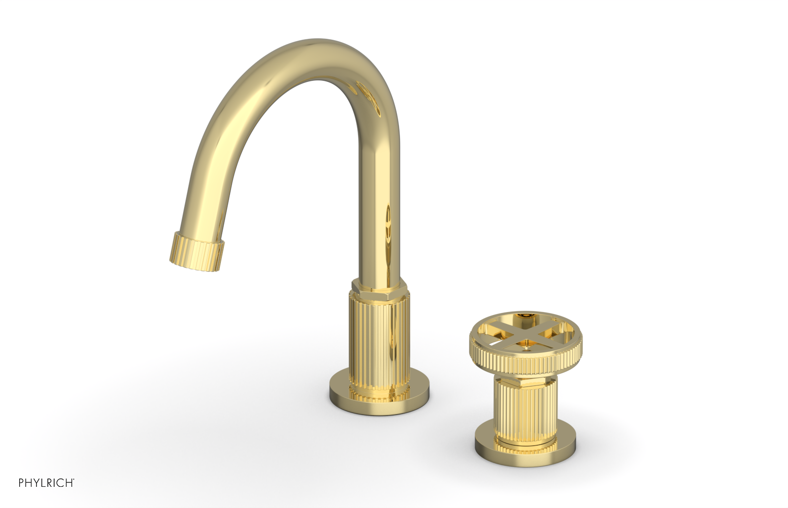DUSTRIE Single Handle High Spout Kitchen Faucet with Cross Handle - Model 370 09 | Perfect for Modern Farmhouse & Industrial Style Kitchens