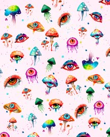 Mushroom Eye Watercolor1