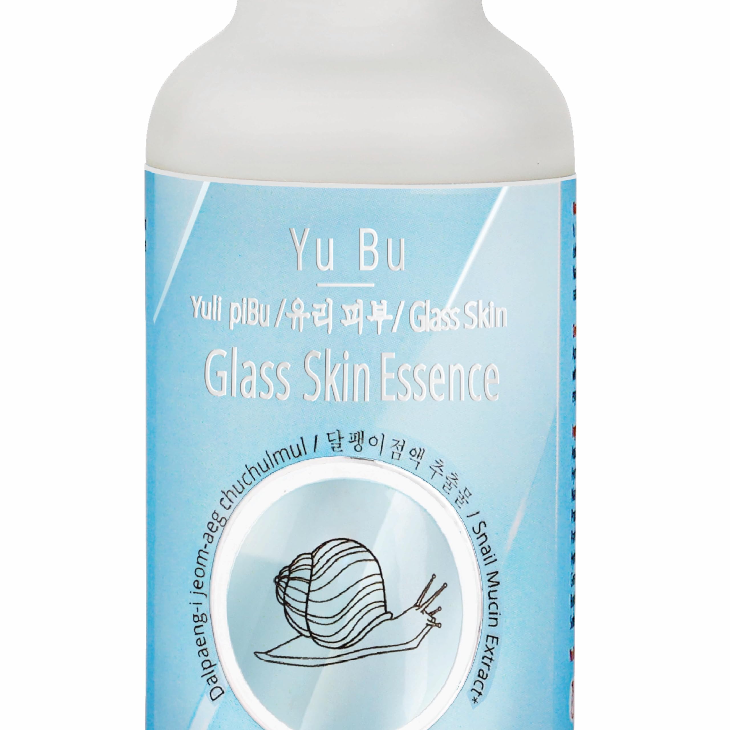 Yu Bu Glass Skin Essence with Snail Mucin & Korean Ginseng | Hydrating & Repairing Skin Barrier | Korean Skincare for Radiant Glass Skin | Perfect for Daily Routine & Night Care