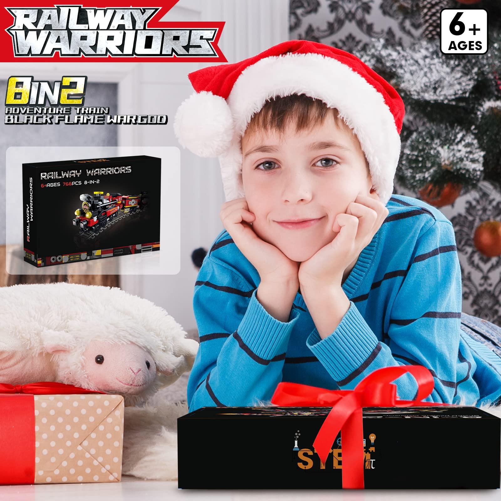 Best 766PCS Transforming Train Building Blocks for Kids Ages 6-12 - 8-in-1 Steam Locomotive & Robot Toy Set | STEM Educational Construction Toy | Perfect Birthday & Christmas Gift for Boys & Girls | Creative Play for Train Enthusiasts & Future Engineers