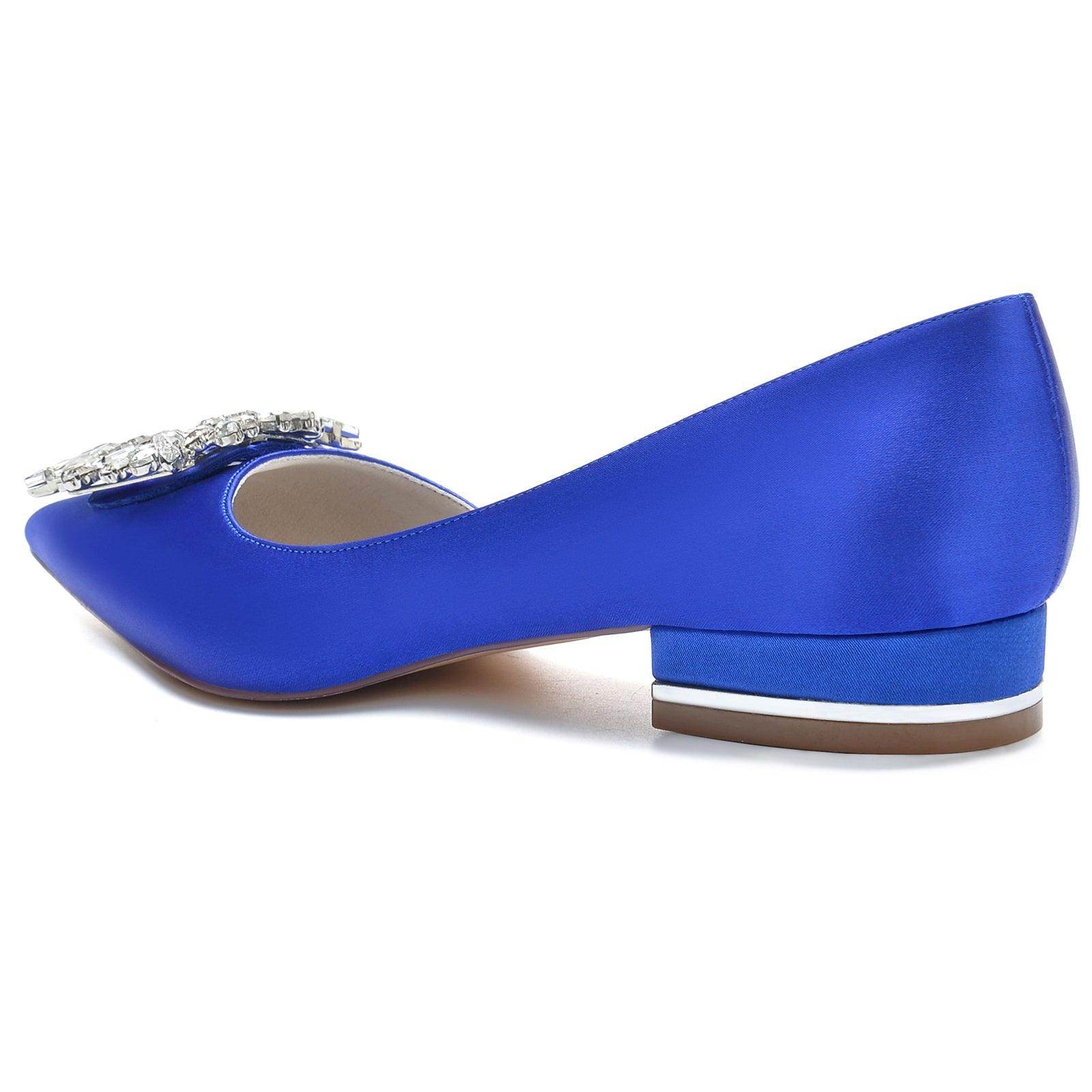 Flat Heel 2.5cm Silk-Like Comfortable Shoes CK0268 - Perfect for Office, Wedding & Casual Wear