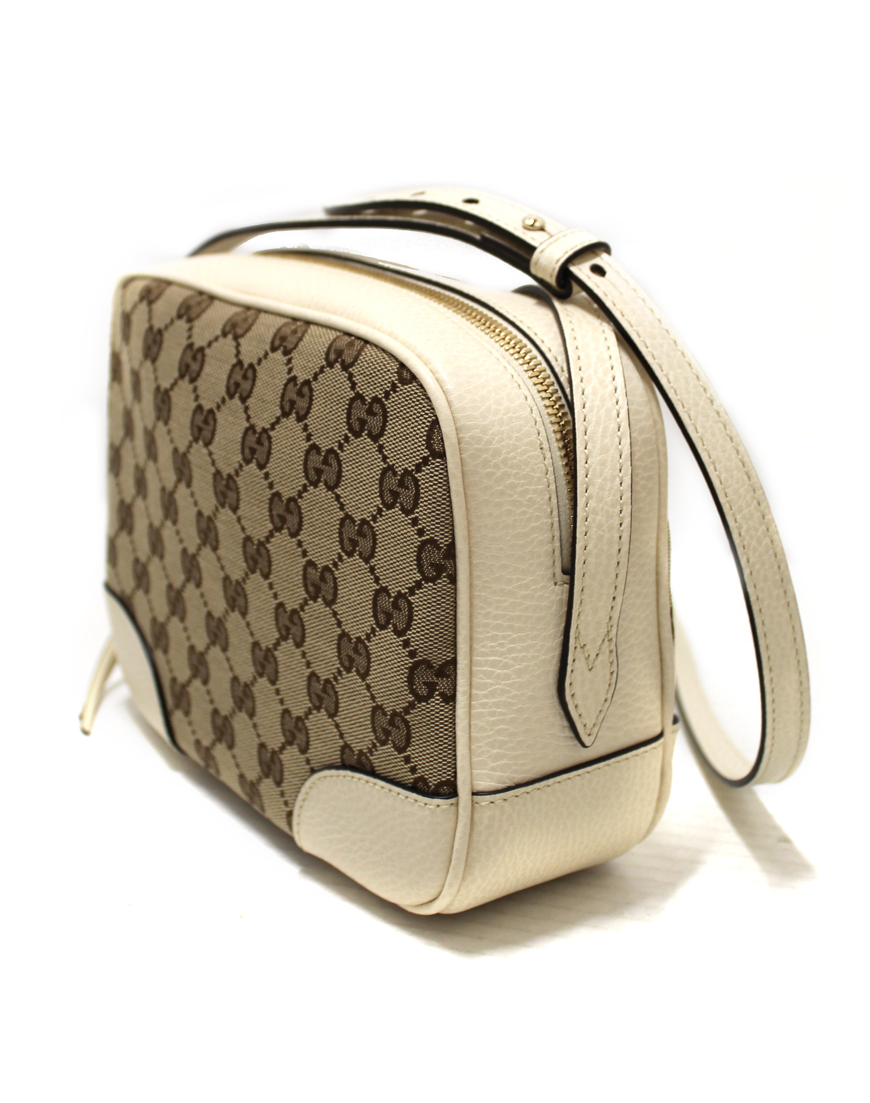 Authentic New Gucci GG Supreme White Crossbody Bag - Luxury Designer Shoulder Purse for Women, Perfect for Date Night, Shopping & Travel