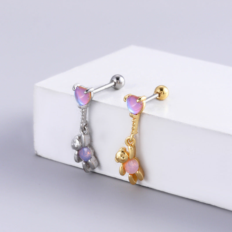 20G Cartilage Surgical Steel Earrings - Butterfly, Heart & Ball Back Stud Earrings for Women | Hypoallergenic Piercing Jewelry | Perfect for Daily Wear, Parties & Gifts