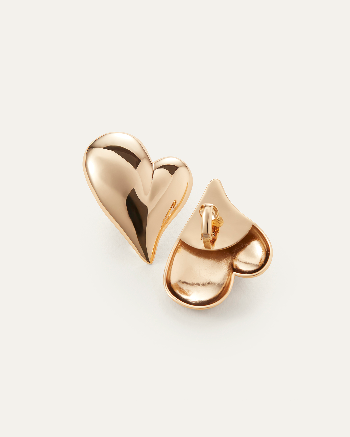 Trendy Heart Button Clip-On Earrings for Women - Fashion Jewelry for Parties, Weddings & Everyday Wear