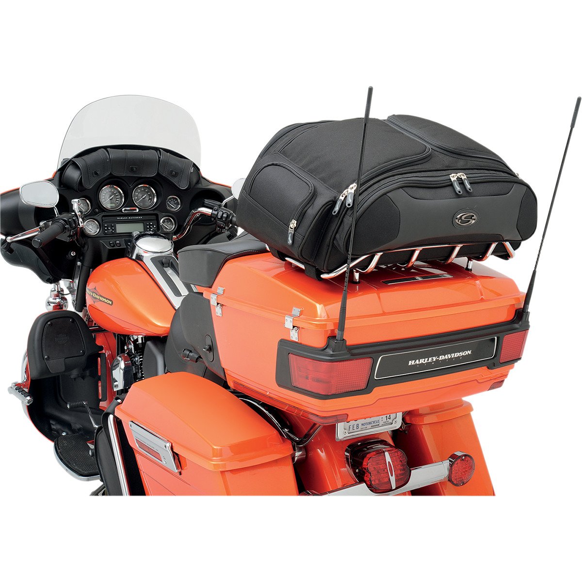 Saddlemen 3515-0140 Motorcycle Sport Trunk & Rack Bag - Waterproof Storage for Harley, Touring Bikes & Cruisers - Perfect for Road Trips & Daily Commuting