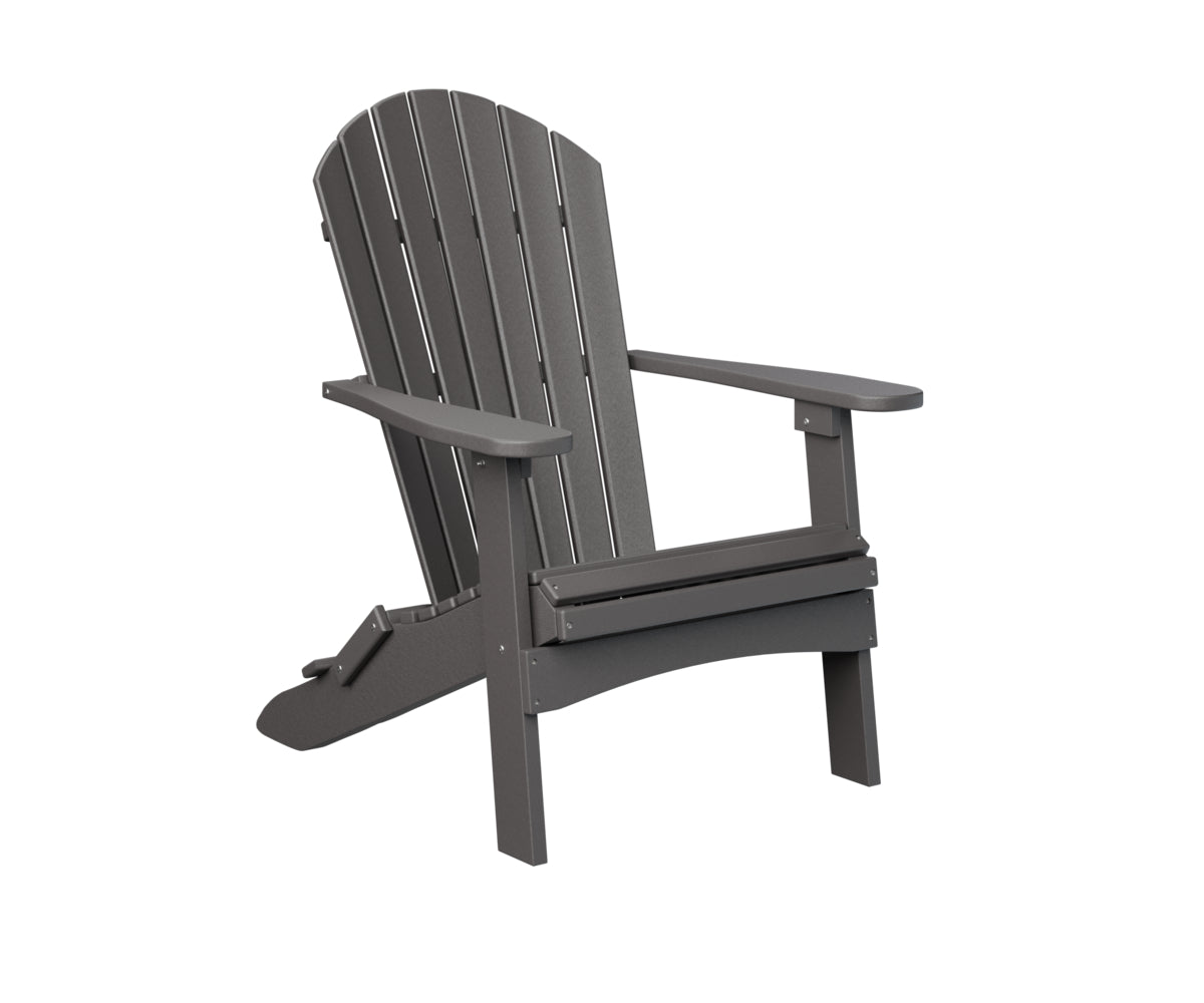 Berlin Gardens ComfoBack Folding Adirondack Chair - Outdoor Patio Furniture for Deck, Poolside & Garden Relaxation