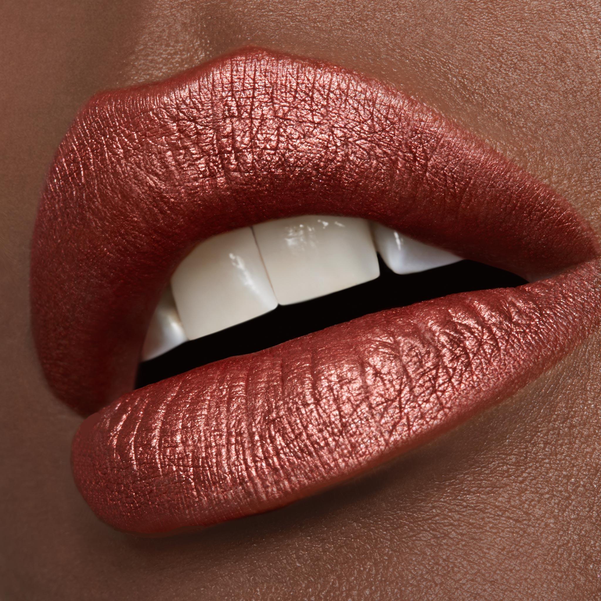 Film Noir Frosted Rich Golden Bronze Liquid Lipstick - Long Lasting Matte Finish for Parties, Date Night & Special Occasions