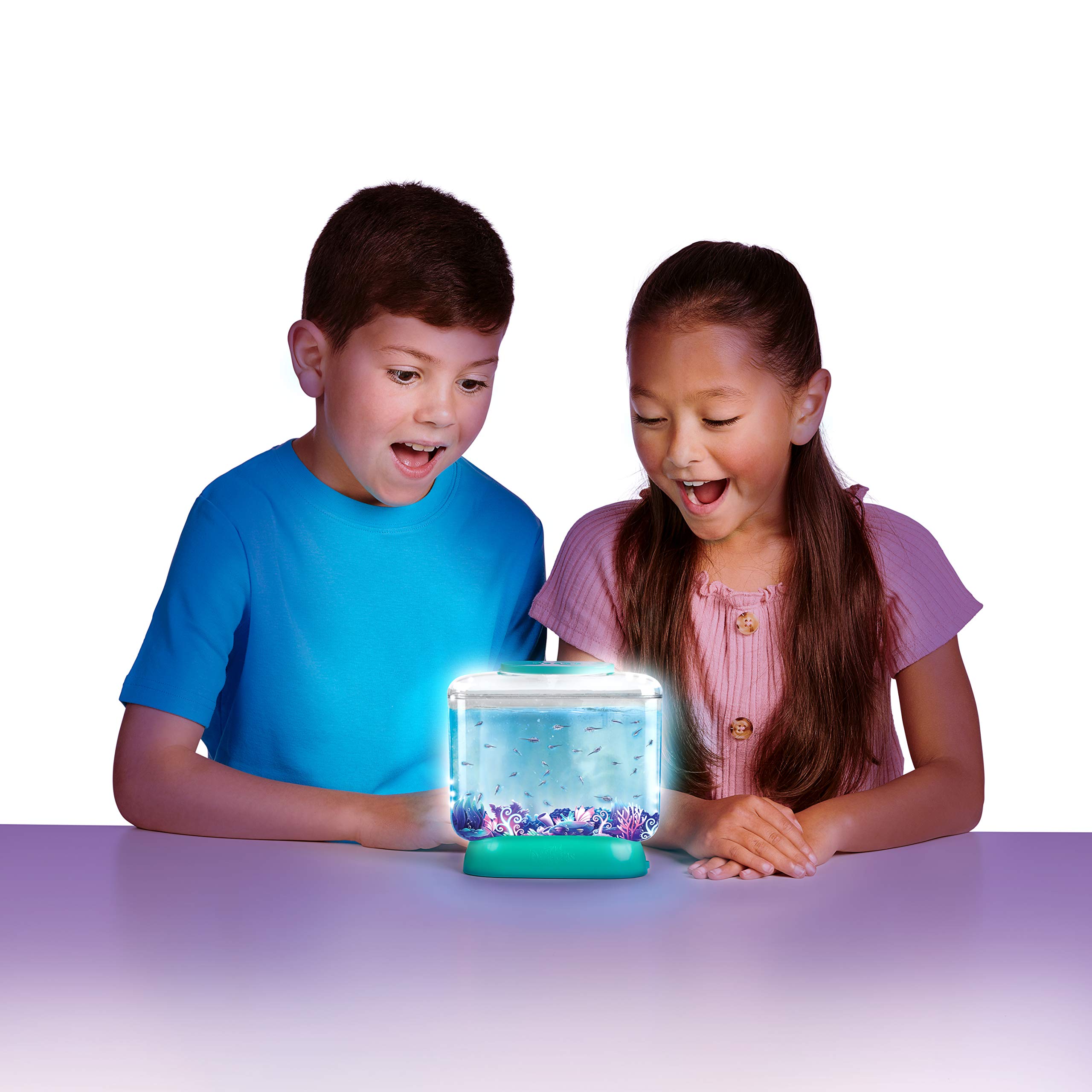 Little Live Aqua Dragons Deep Sea Habitat Kit - Real Aquatic Pets for Kids, Self-Cleaning Ecosystem Tank with Live Sea Monkeys - Fun Educational STEM Toy for Children Ages 6+ (Perfect for Bedroom Decor & Science Learning)