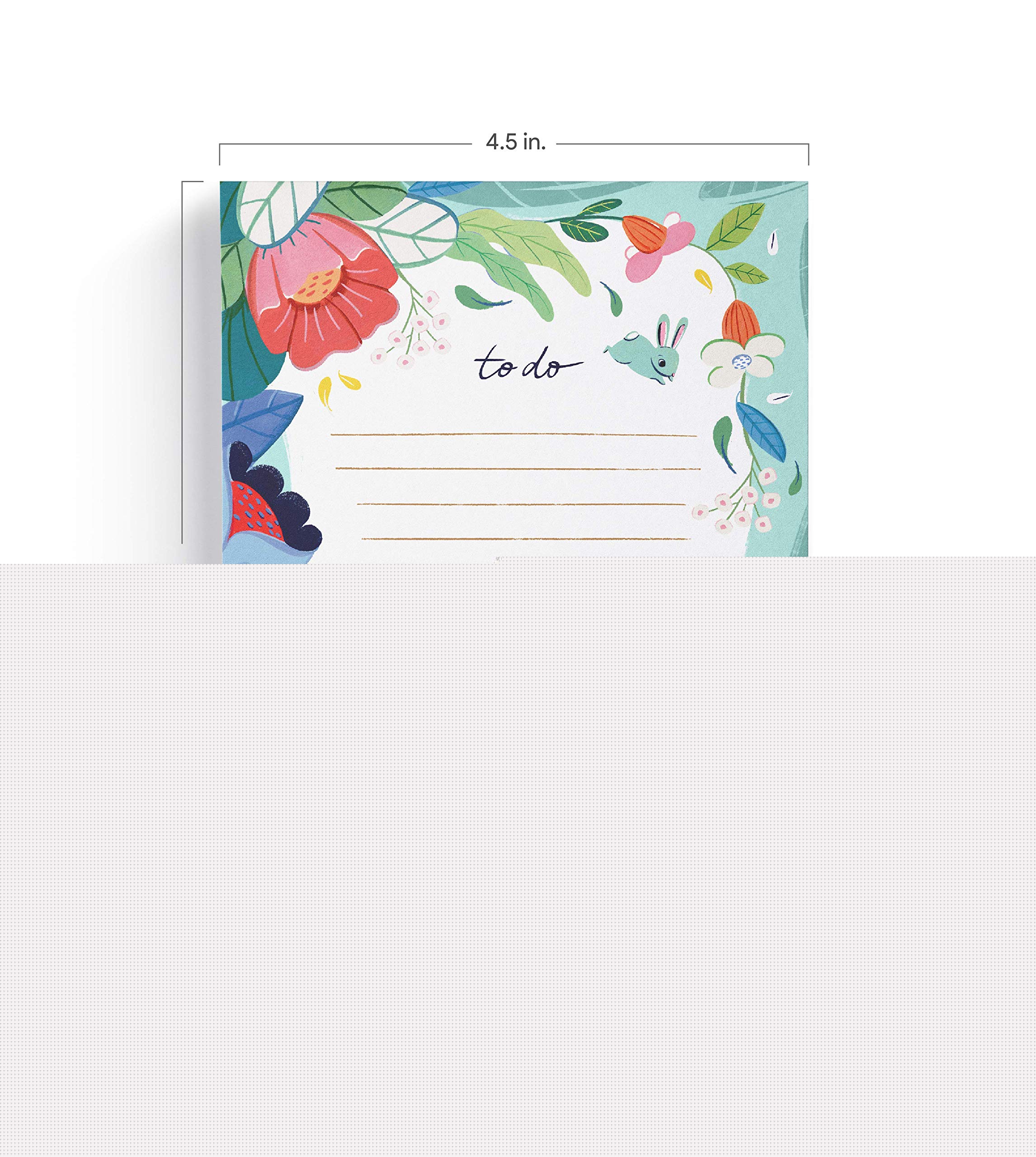 Floral To-Do List Notepads Set of 3 - Cute Memo Pads for Office, School & Home Organization - Ana Sanfelippo Design - Perfect for Daily Tasks, Grocery Lists & Reminders