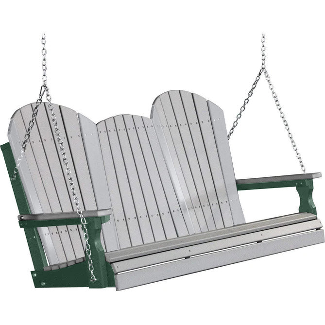 Dove Gray on Green