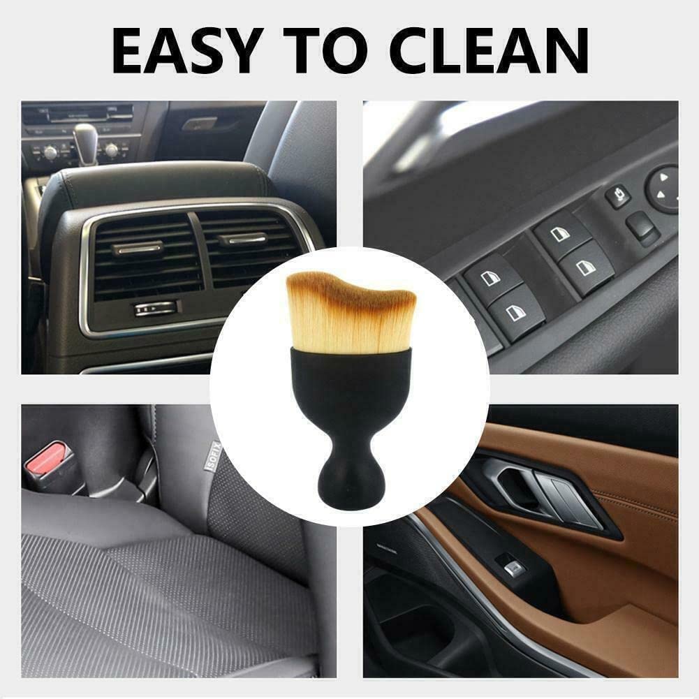 Premium Car Cleaning Brush with Soft Bristles - Dashboard Cleaner & Interior Detailing Tool for Cars, Computers & Keyboards | Perfect for Auto Detailing, Home Office Cleaning & Dust Removal
