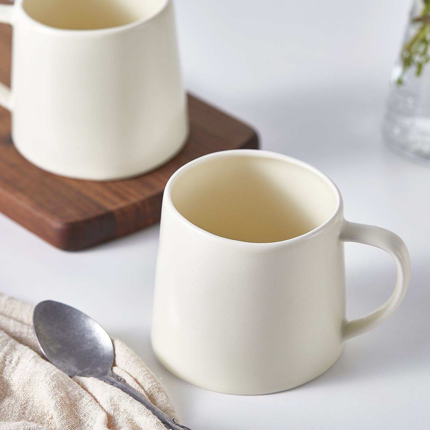 Premium Delilah Porcelain Coffee Mug Set - 6 Pack, Elegant Ceramic Tea Cups for Home, Office & Gifts - Dishwasher & Microwave Safe