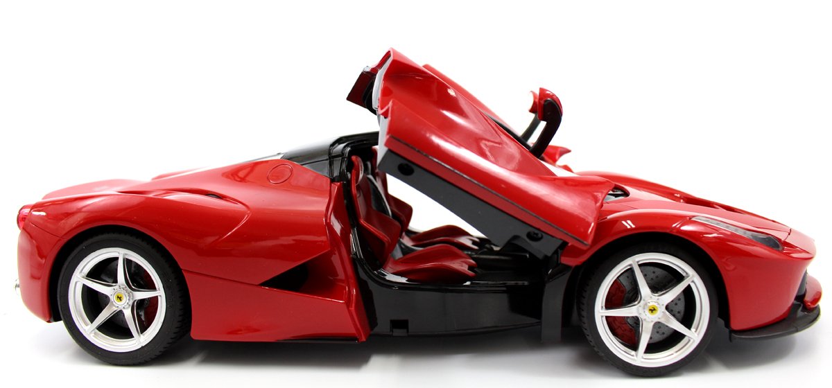 1/14 Scale Ferrari LaFerrari Remote Control Car - Red RTR RC Model with Opening Doors | Collectible Toy for Adults & Kids, Perfect for Racing, Display & Gift Giving