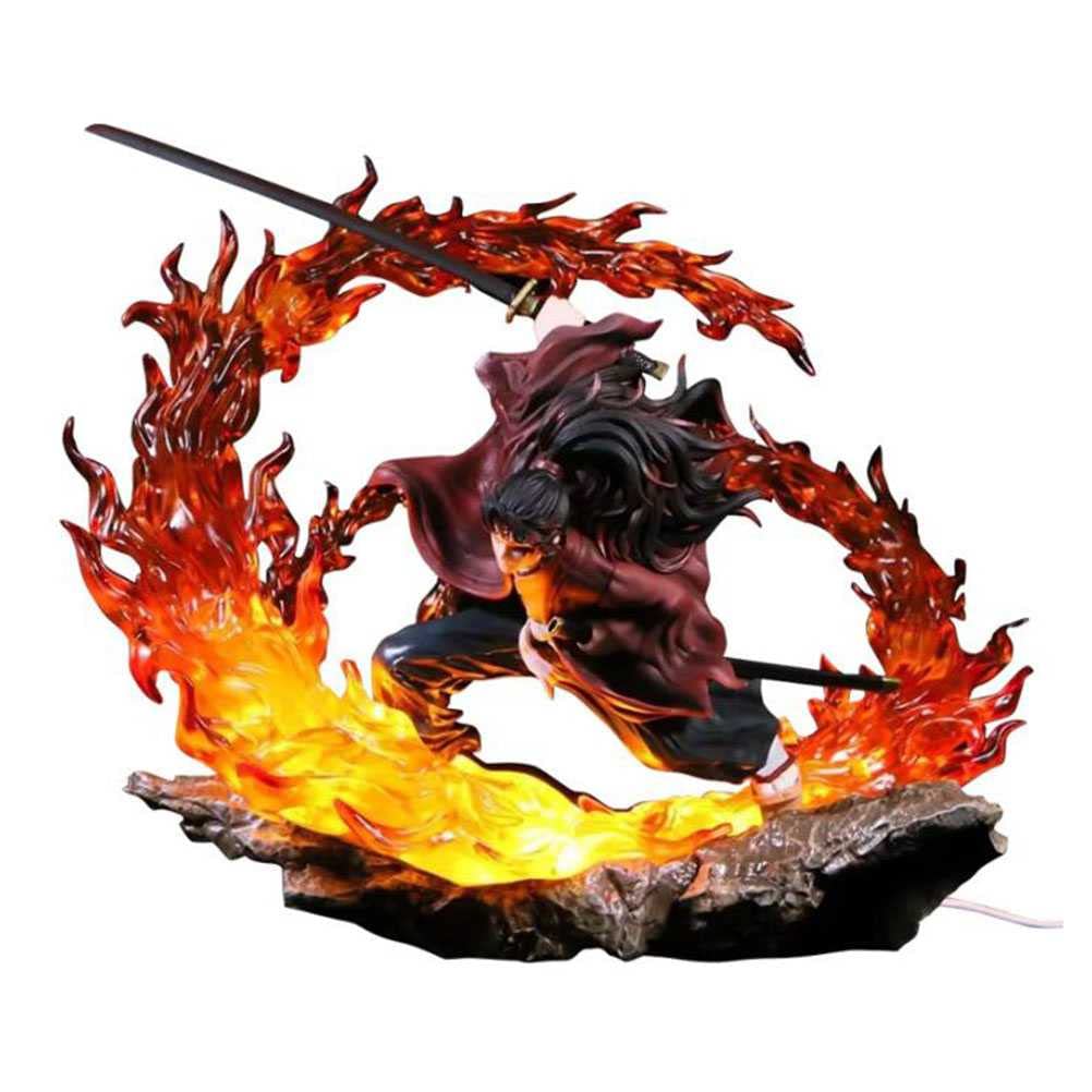 Demon Slayer Tsugikuni Yoriichi GK Double Headed Carving Action Figure - 33cm Anime Collectible Statue | PVC Eco-Friendly Material | Perfect for Display, Anime Fans & Birthday Gifts