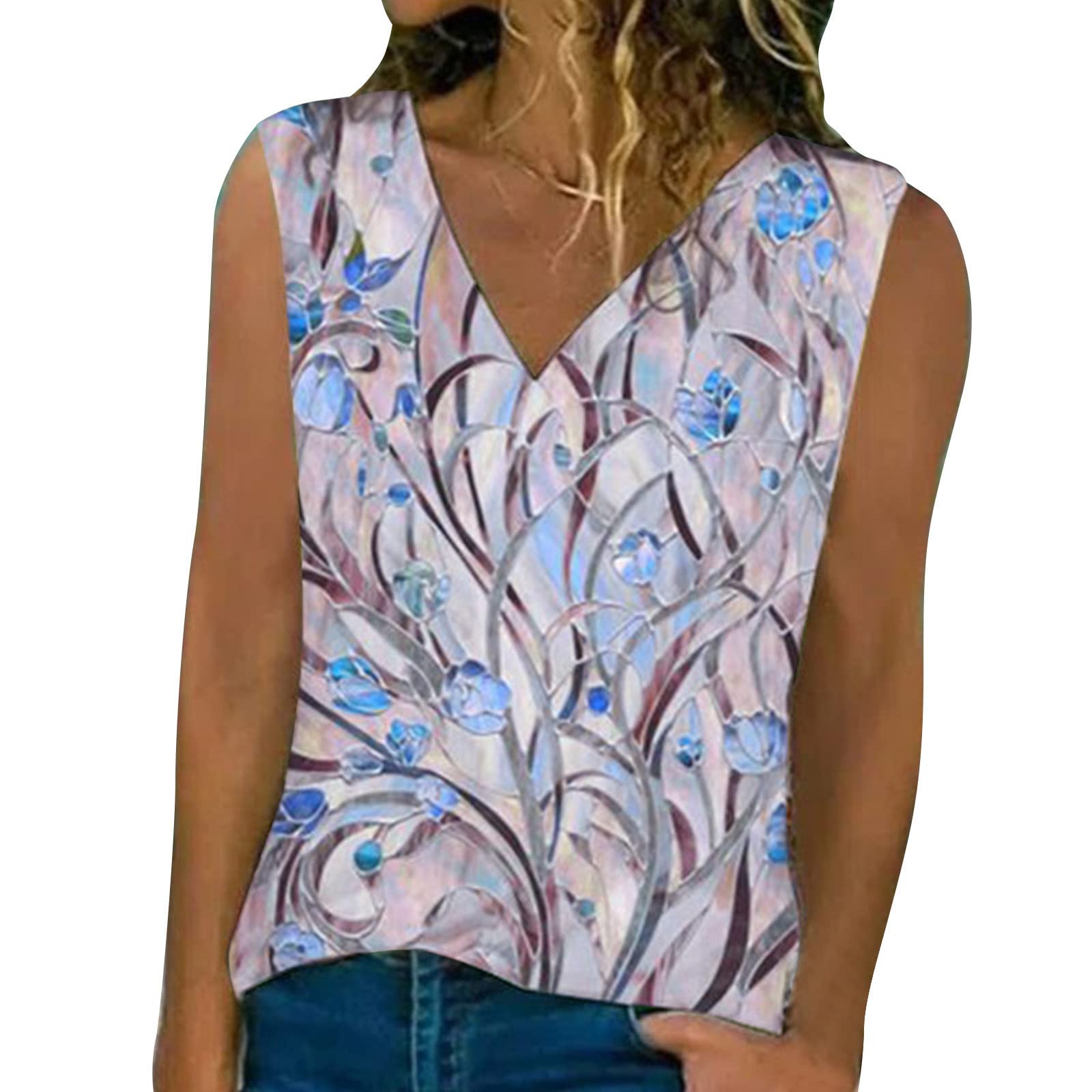 Women's Loose Fit Crop Tank Top - Summer Y2K Style Cute Casual Tops for Women | Perfect for Beach, Gym, and Everyday Wear