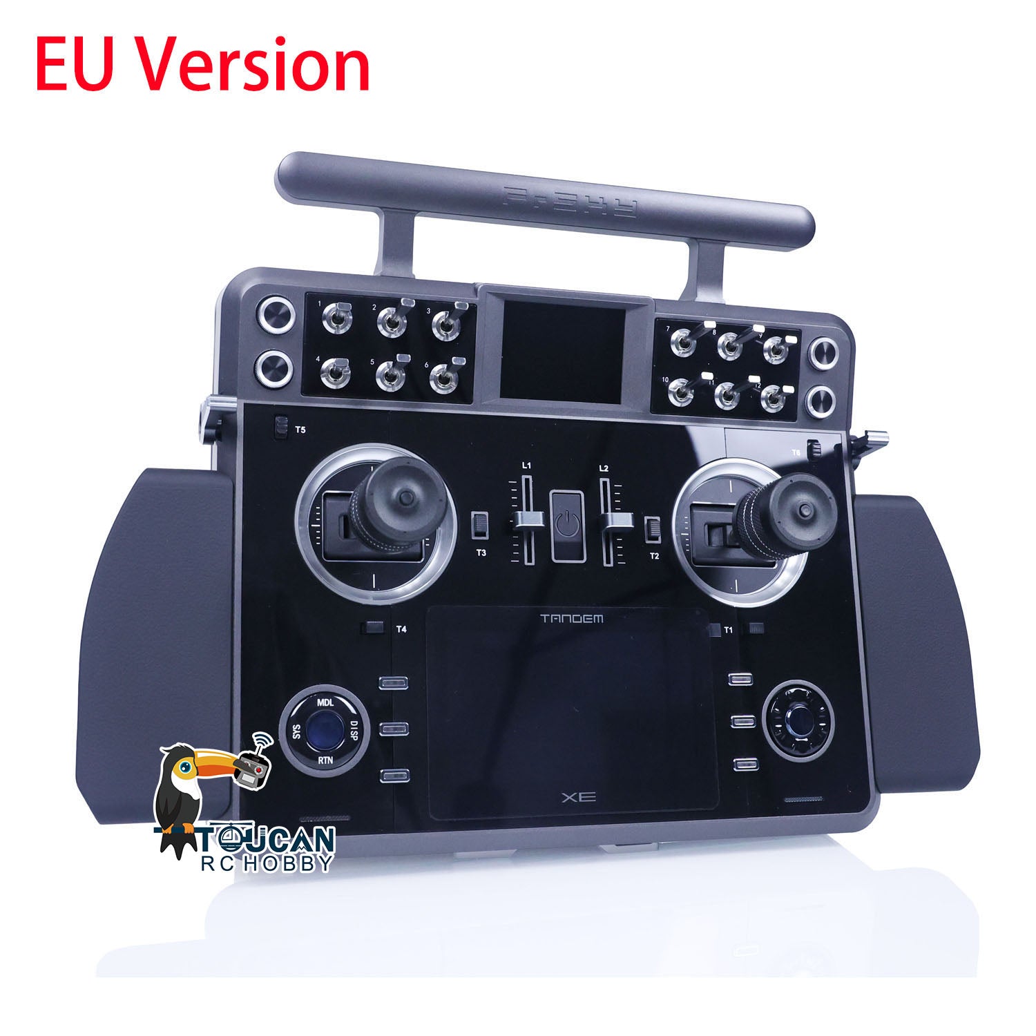 FrSky Tandem XE Transmitter with 3D Gimbal - 4000mAh/7.4V Battery RC Truck Remote Controller - ETHOS System - 86x61x20mm - 8GB Storage - Perfect for RC Cars, Drones, and Airplane Models