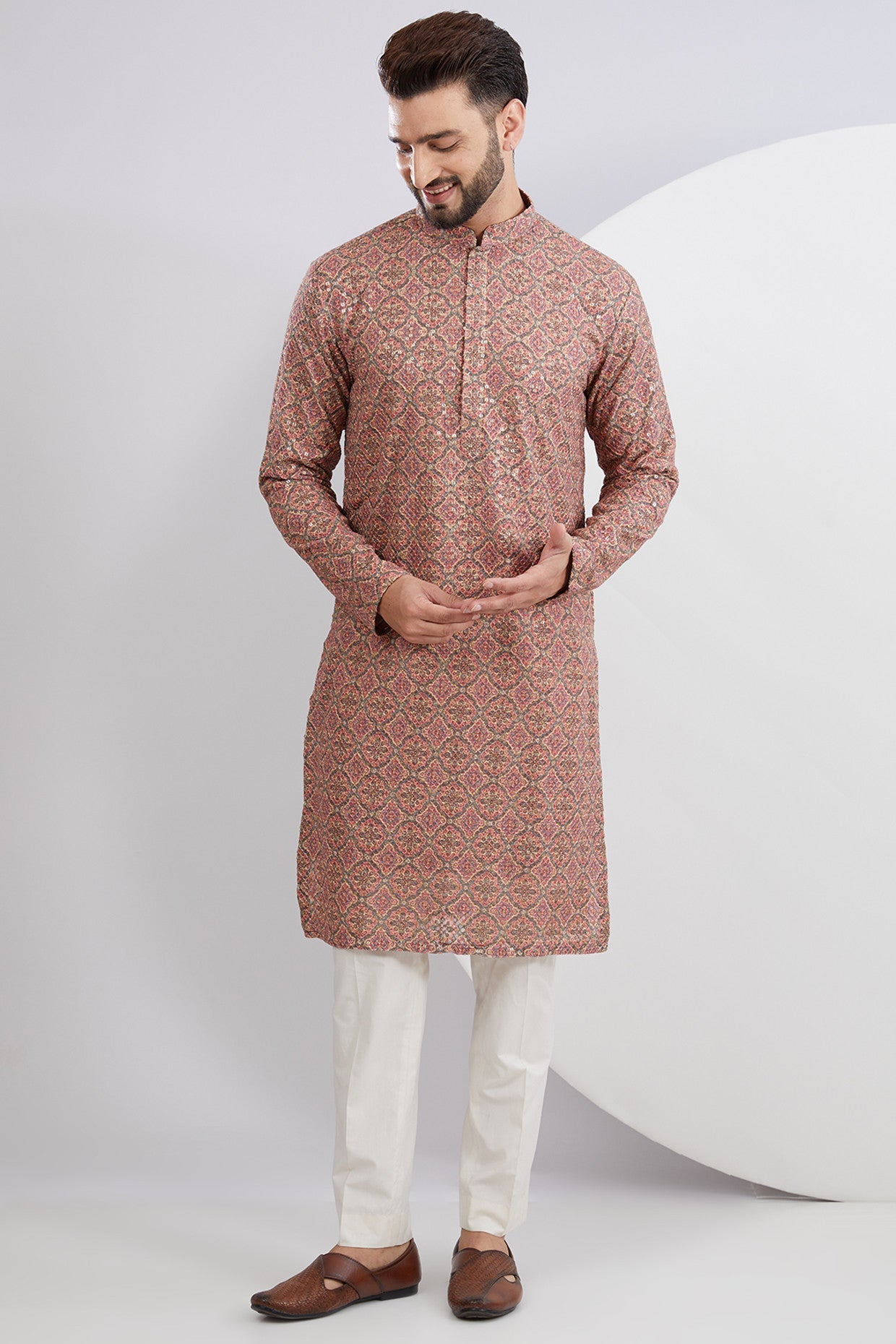 Stylish Multi Embroidered Printed Kurta for Women - Perfect for Festivals, Weddings & Ethnic Occasions