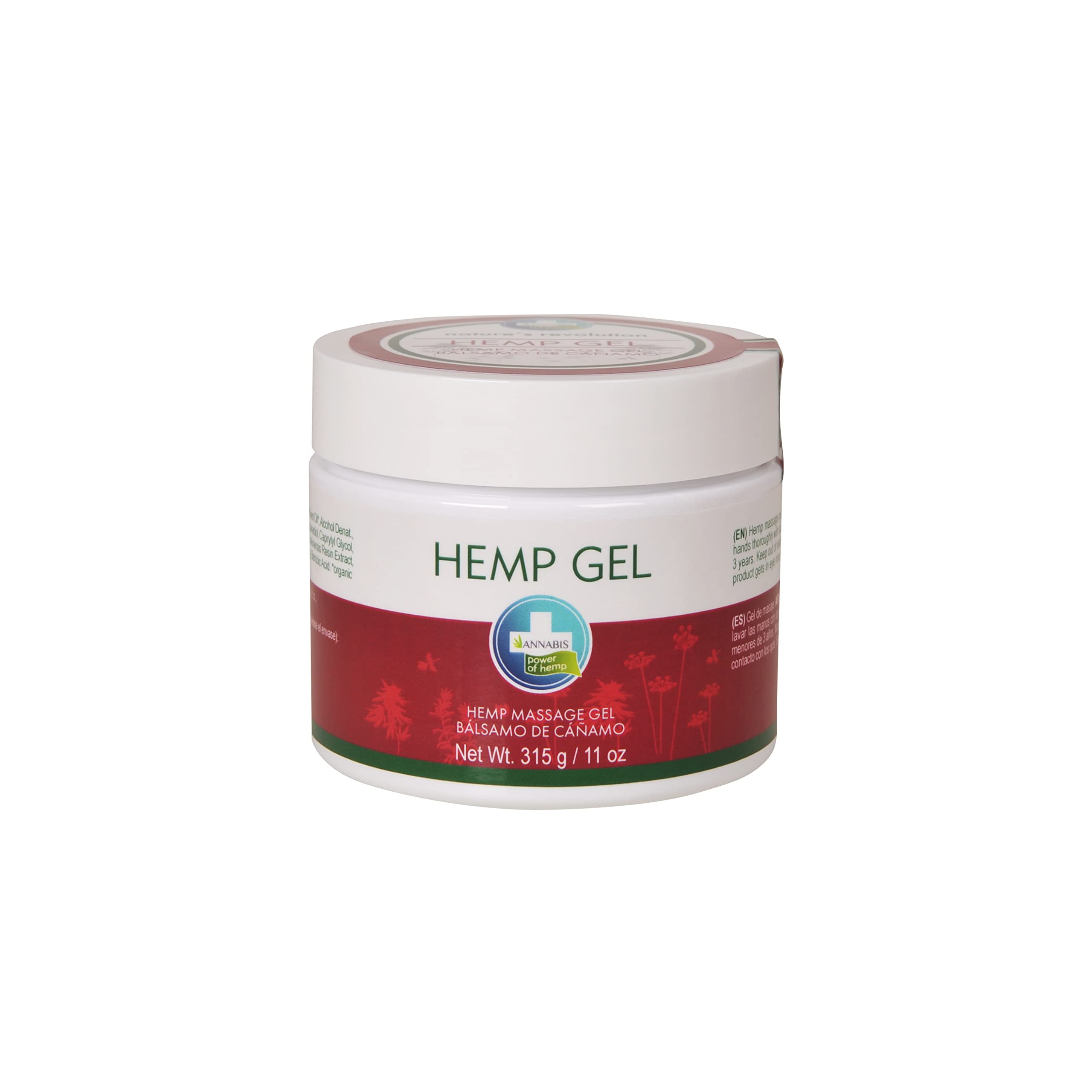 Annabis Hemp Oil Infused Muscle Relief Gel for Pain & Soreness | THC-Free Deep Tissue Massage Gel | 330ml | Post-Workout Recovery & Joint Support