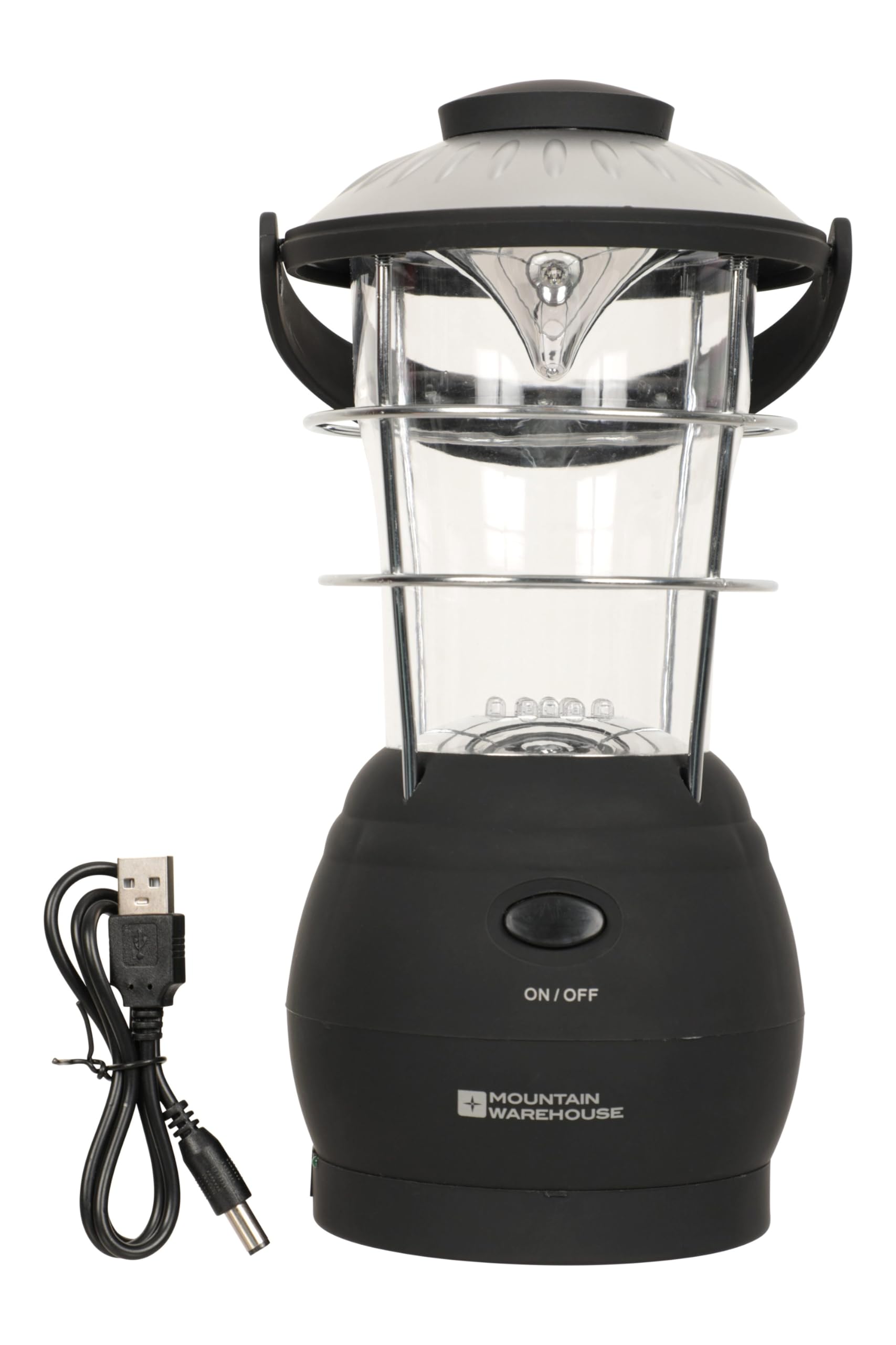 Mountain Warehouse Wind Up Lantern - Rechargeable LED Camping Light for Outdoor Adventures, Hiking, Emergency & Power Outages