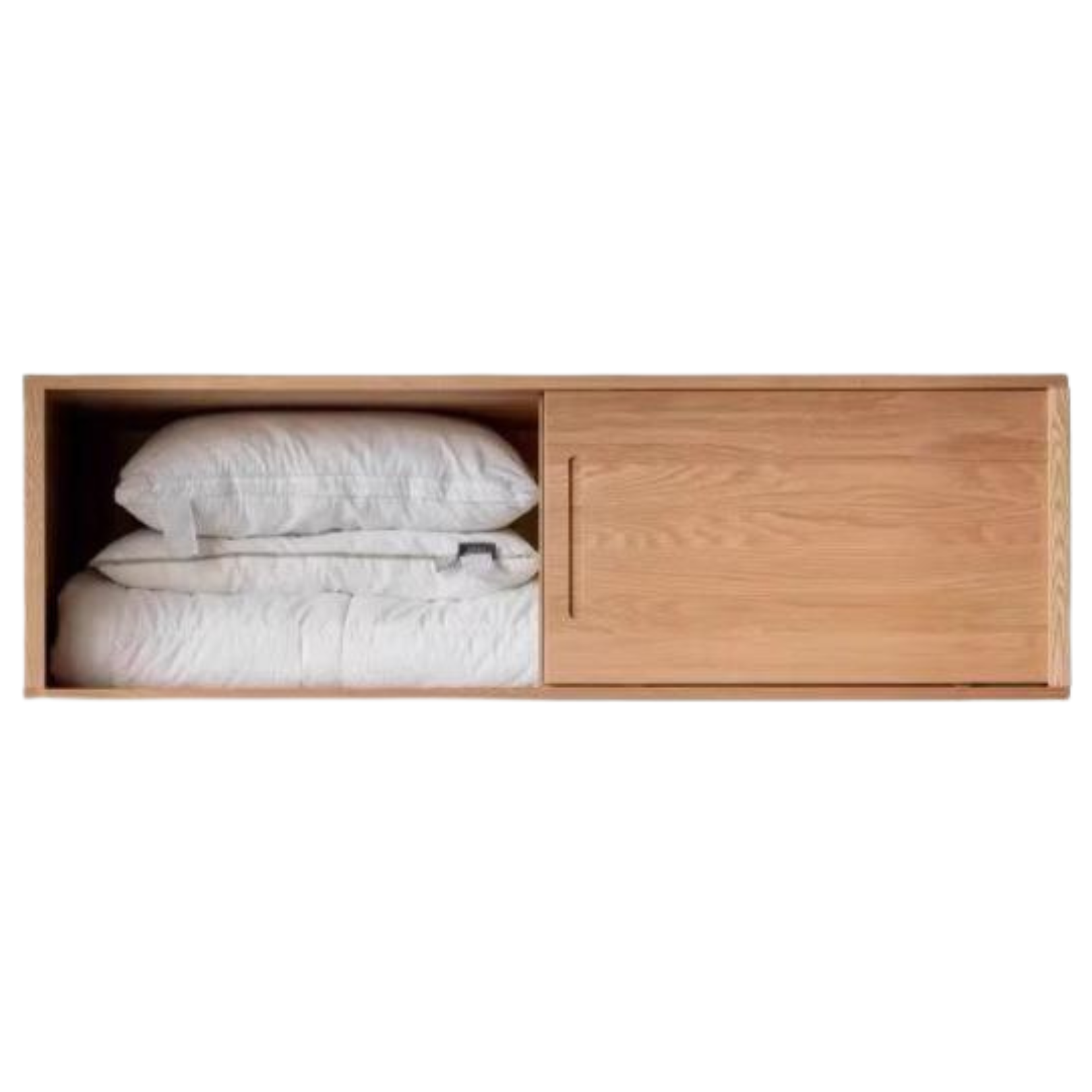 Solid Oak Wood Sliding Door Wardrobe Closet - Modern & Durable Storage for Bedroom, Living Room, or Walk-In Closet Organization