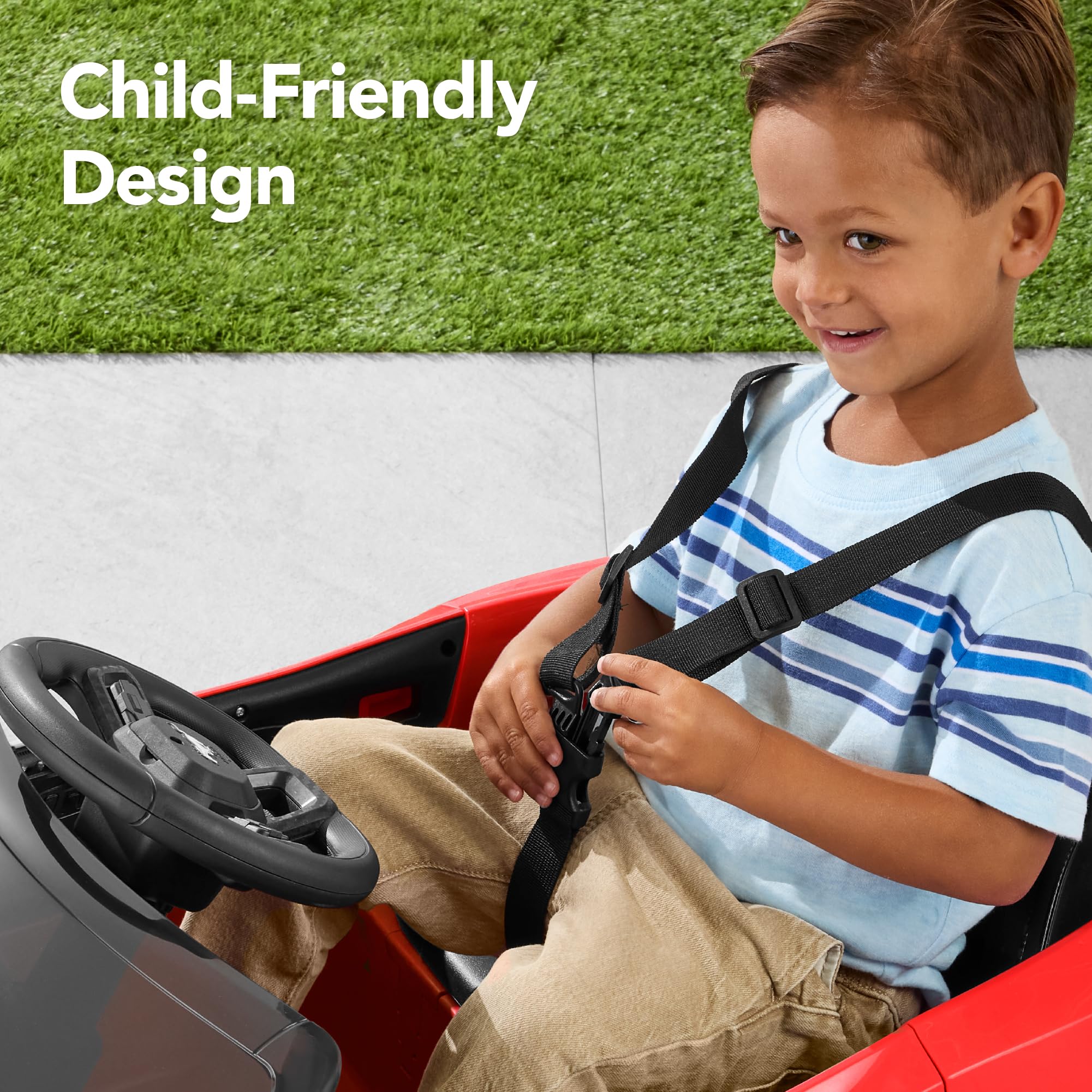 Best Choice Products 12V Electric Ride-On Car for Kids - Officially Licensed Ford Mustang with Parent Remote Control, LED Lights, 2 Speeds & Bluetooth - Red | Perfect for Birthday Gifts, Outdoor Play & Pretend Driving Fun