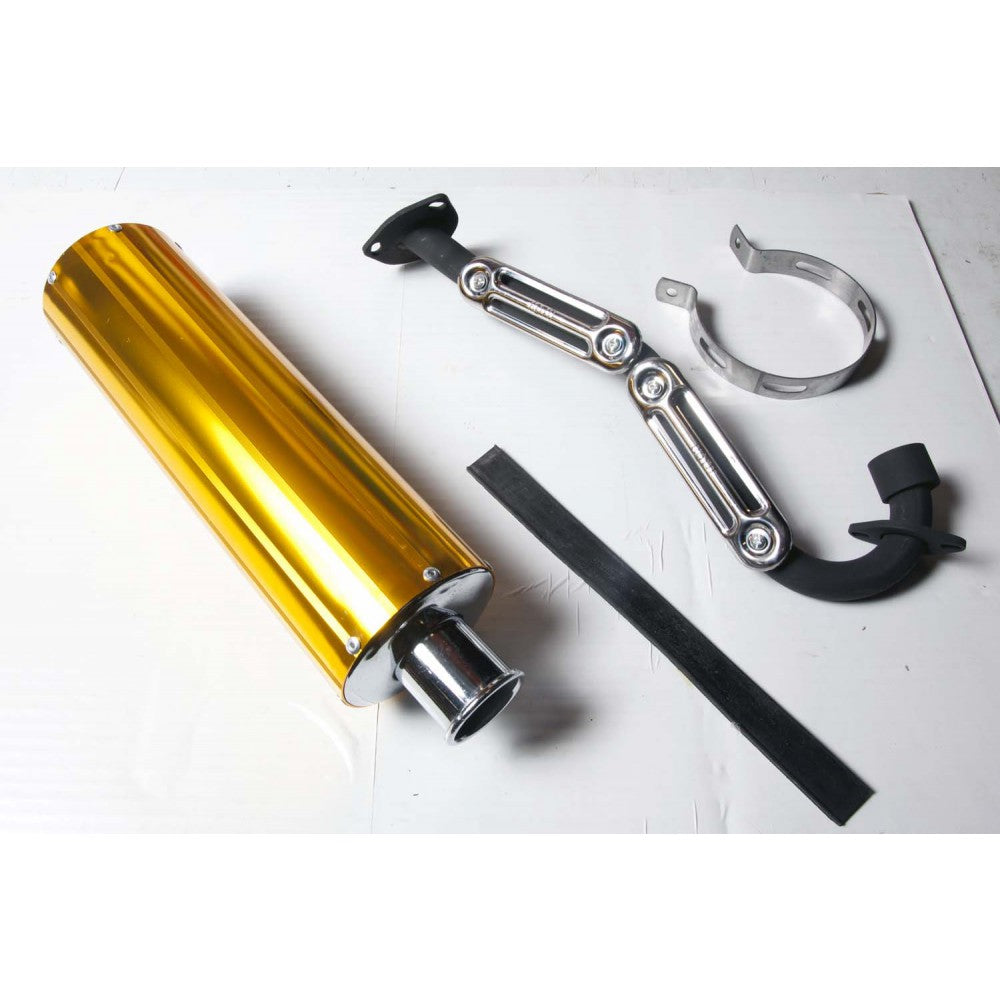 High-Performance Beast Yellow Exhaust Muffler for Cars & Trucks - Enhances Engine Sound & Style for Street Racing & Off-Road Adventures