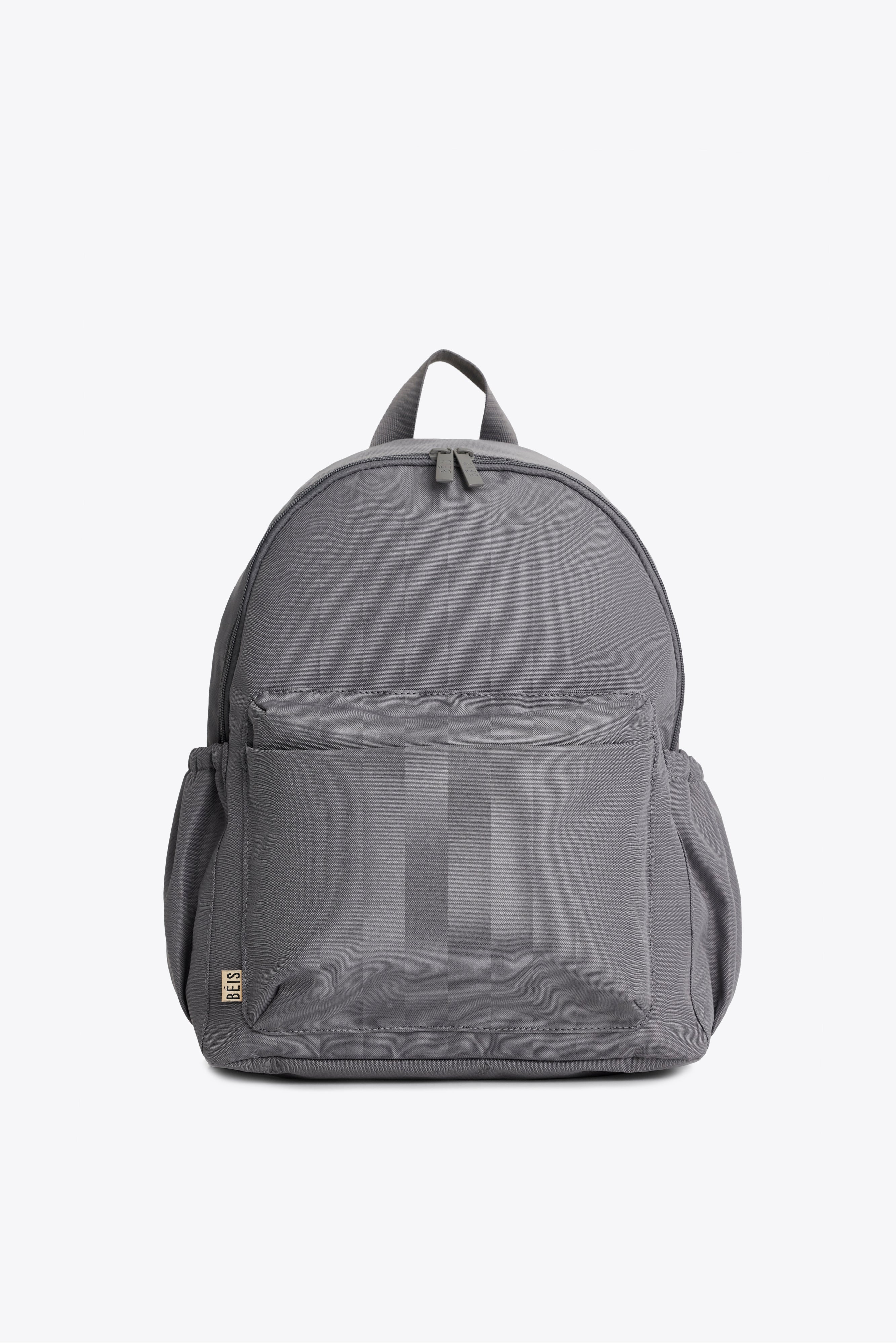 The BÉISics Backpack - Stylish Grey Laptop Backpack for Women & Men | Water-Resistant Travel Backpack for Work, School & Commuting
