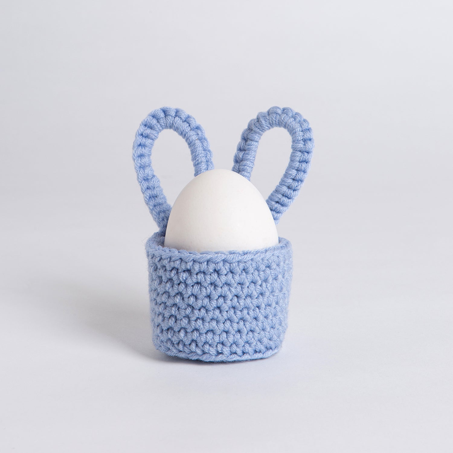 Crochet Bunny Egg Cup Trio Set - DIY Easter Egg Holder Kit for Decorating, Gifts, and Spring Table Centerpieces