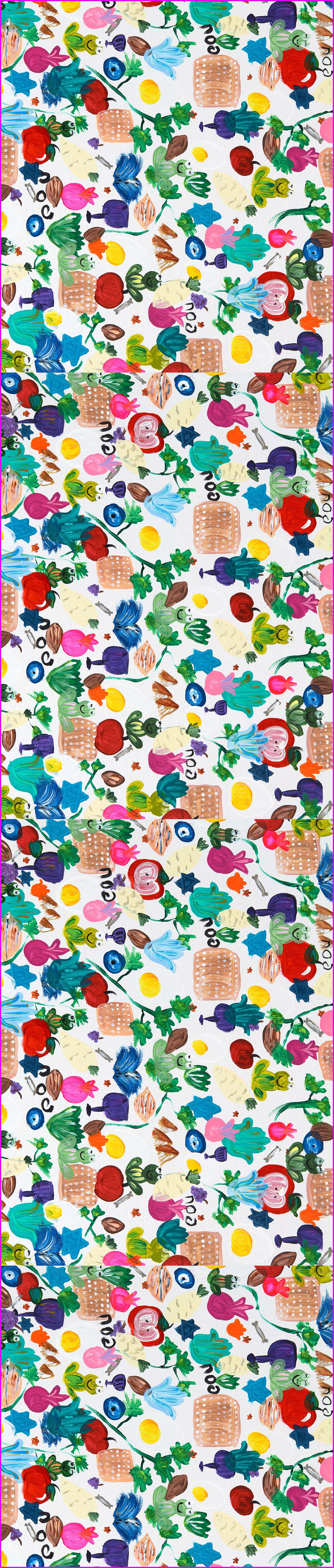 Custom Passover Table Runner 16x178 Inches - Elegant Seder Table Decor for Jewish Holidays, Family Gatherings & Festive Celebrations