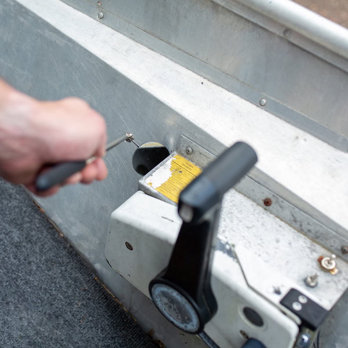 Hyper Tough Inspection Mirror - 360° Swivel & Extendable (8-17.5 Inches) | Perfect for Automotive, HVAC & Home Maintenance