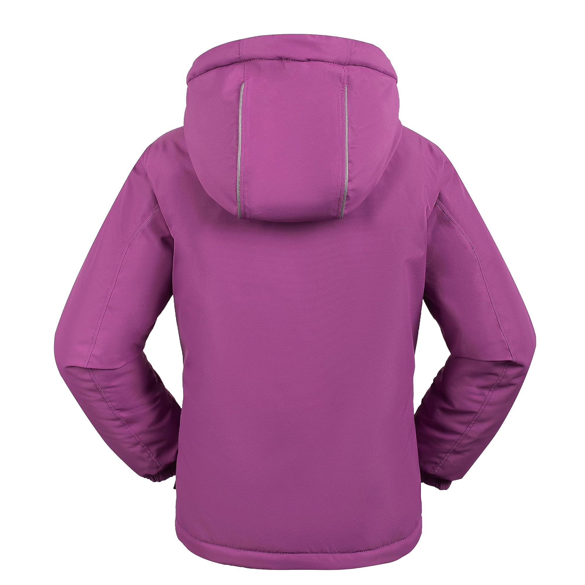 Kamik Girl's Aura Insulated Winter Jacket for Toddler, Little Kids & Big Kids - Waterproof Snow Coat for Outdoor Play, School & Winter Activities