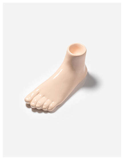 DAVID SHRIGLEY A CURIOUS FOOT SCULPTURE - Unique Art Decor for Home & Office - Modern Abstract Figurine for Living Room, Gallery Display or Gift Idea