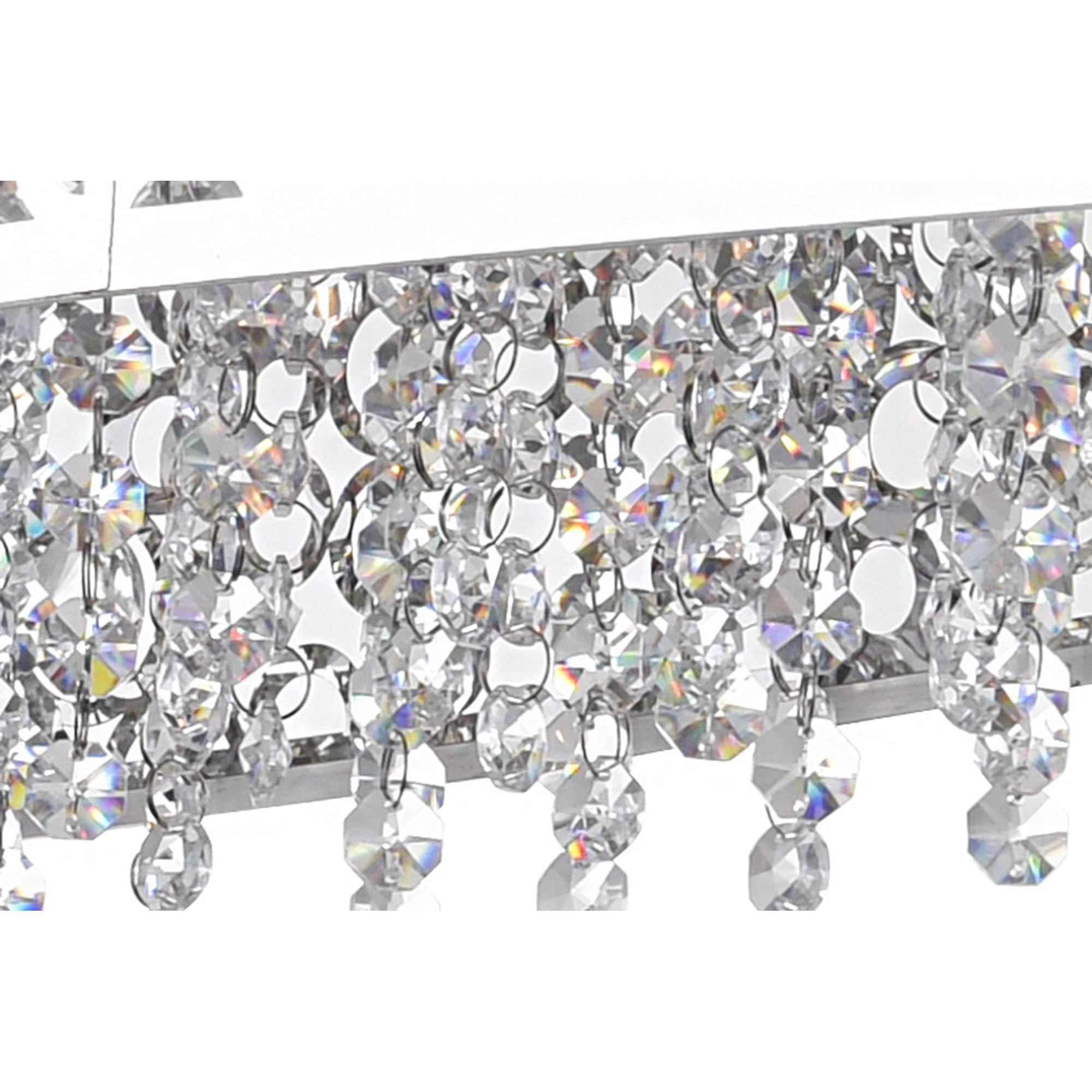 CWI Lighting Bubbles 16-Light Drum Shade Metal Chandelier in Chrome - Modern Ceiling Fixture for Dining Room, Living Room & Bedroom Lighting