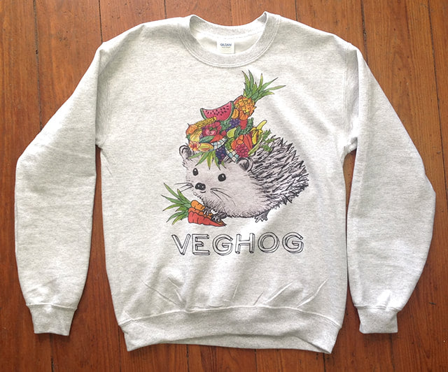 VegHog Sweatshirt by Cocoally - Comfortable Vegan Hoodie for Men & Women - Perfect for Casual Wear, Gym & Outdoor Activities