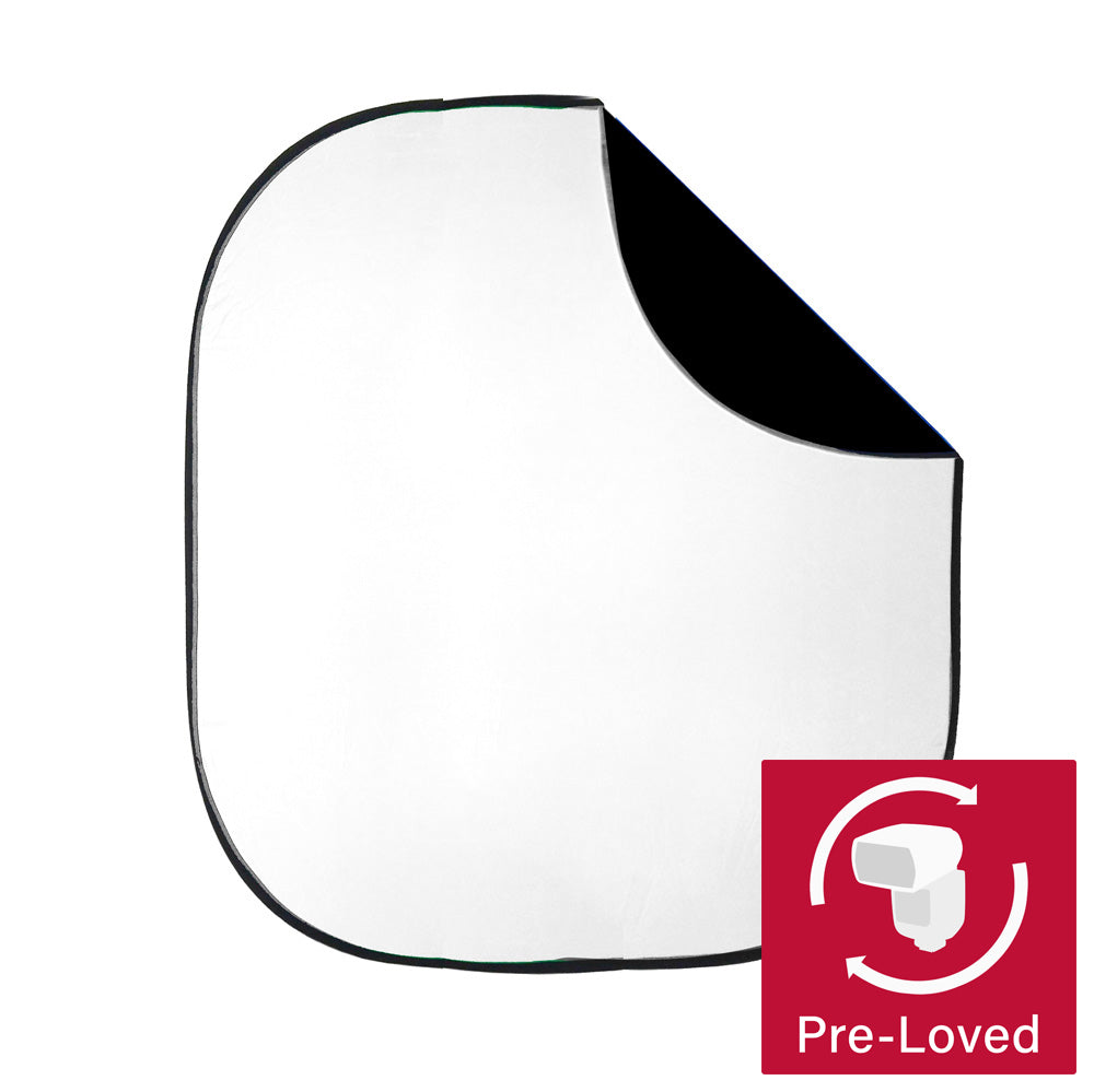 2x2.3m Dual Side Collapsible Photography Background Board (Black/White) - Perfect for Product Shoots, YouTube Videos & Portrait Photography