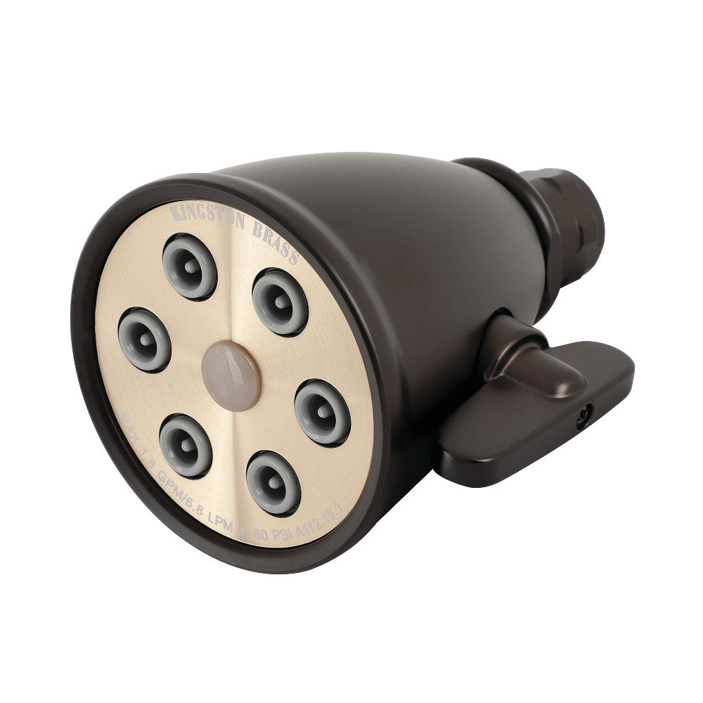 Kingston Brass K138A7 Victorian Adjustable Jet Spray Shower Head - High Pressure Rainfall Showerhead for Bathroom Spa Experience, Perfect for Relaxation and Water Conservation