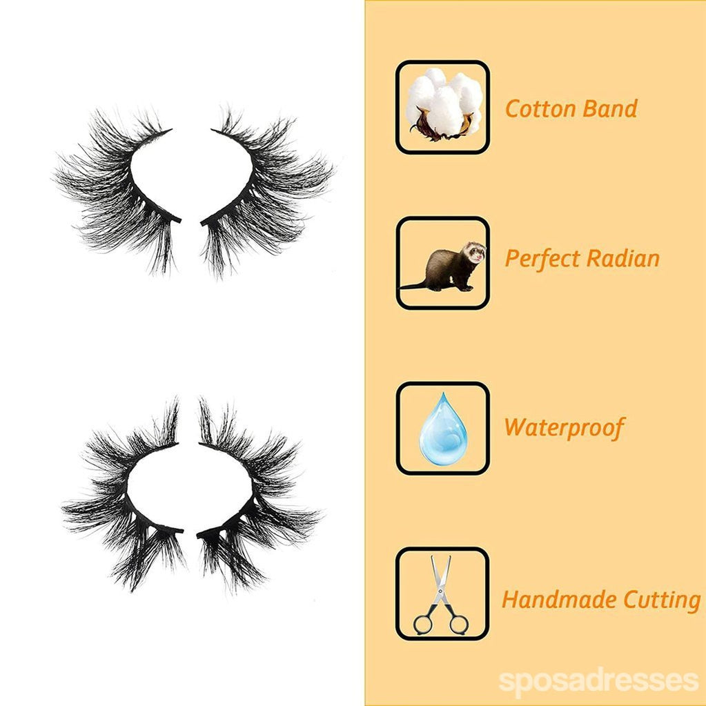 3D Mink Eyelashes - 2 Pairs Natural Fake Lashes for Volume & Length | Cruelty-Free, Reusable False Eyelashes for Daily Wear, Parties & Special Occasions