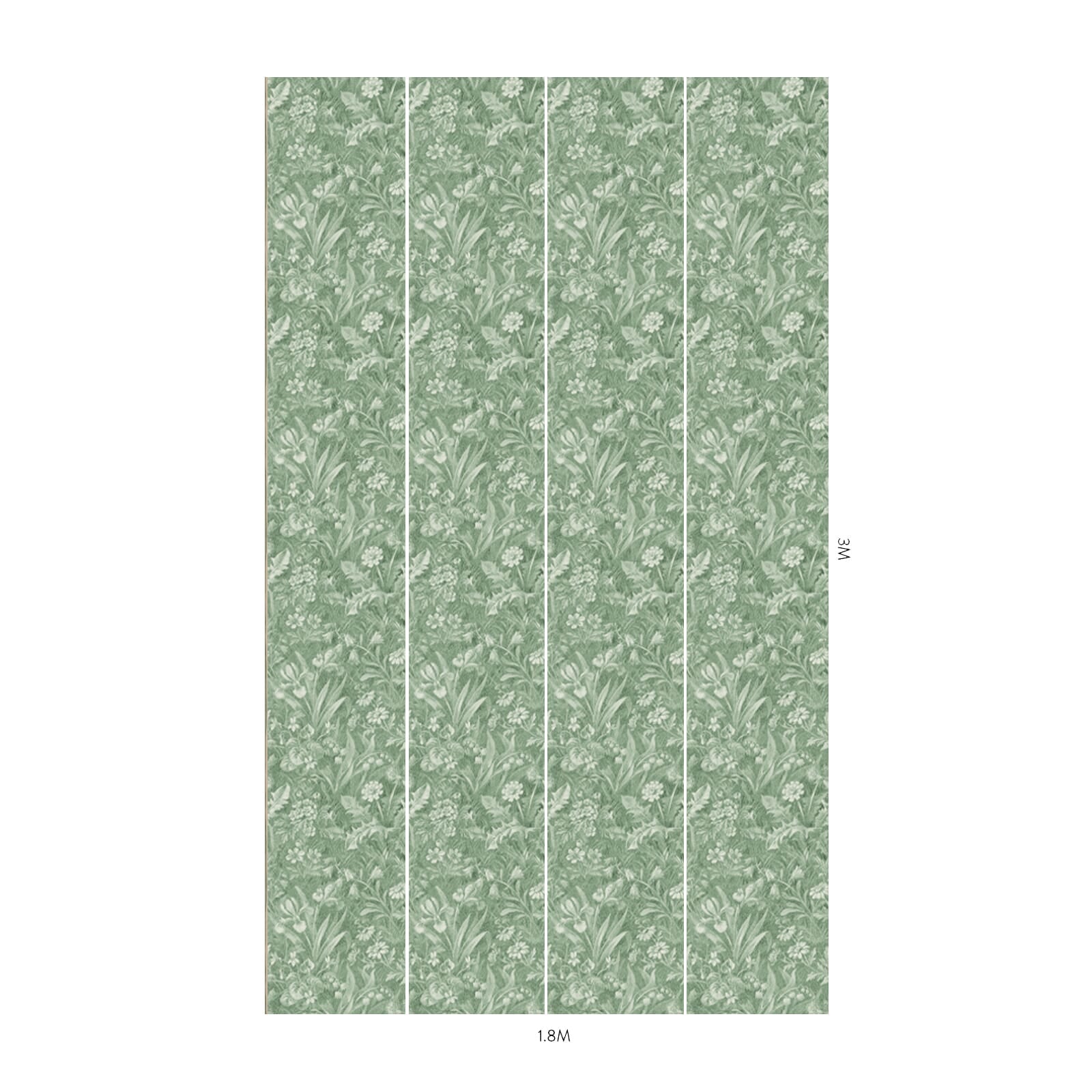 BELTANE Grass Wallpaper - Natural Green Textured Wall Covering for Living Room, Bedroom & Office Decor