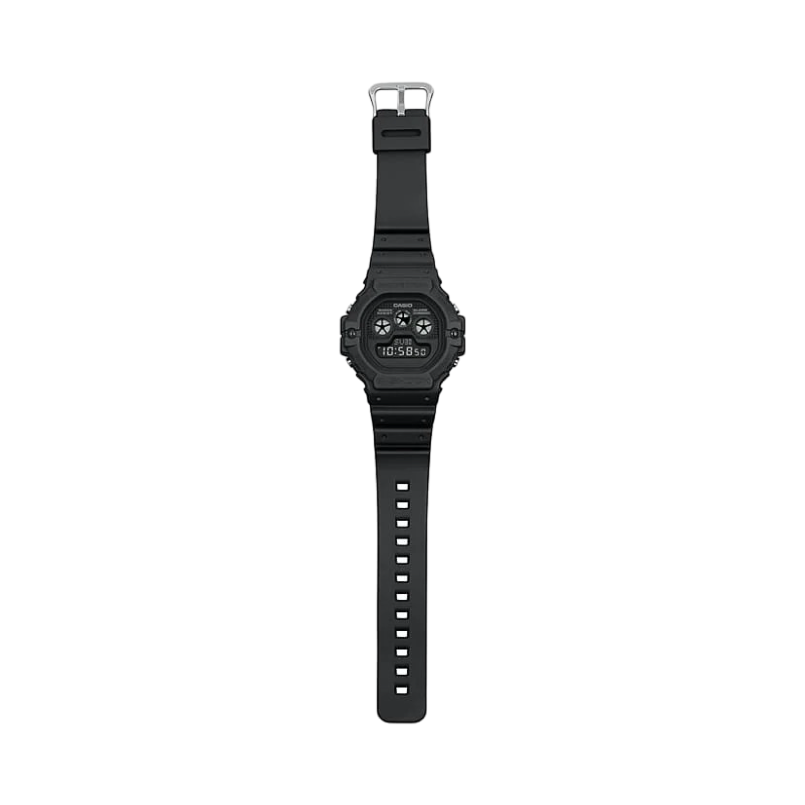 G Shock DW5900BB 1DR Digital Sports Watch for Men - Shock Resistant, Waterproof, LED Backlight - Perfect for Outdoor Activities, Running, Hiking & Military Use