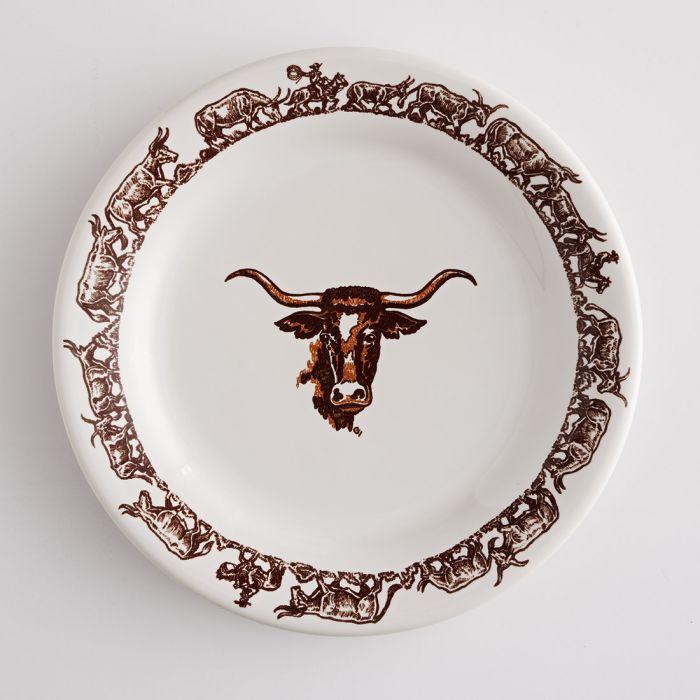 Premium Longhorn China Luncheon Plates - Elegant 10.5